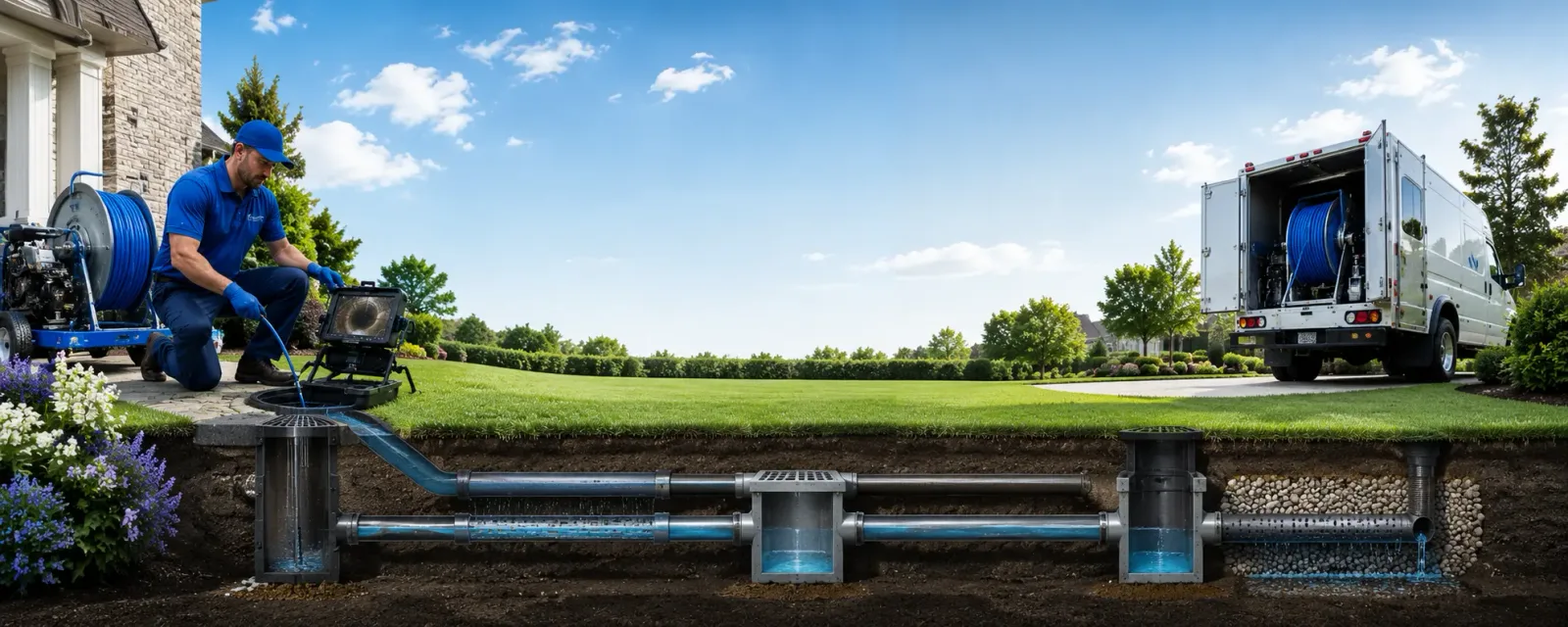 Outdoor drain cleaning information for Meta, MO